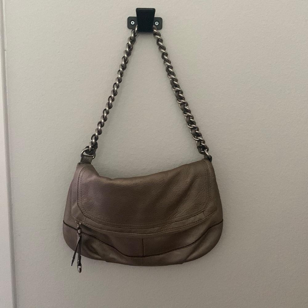 Silver leather B. Makowsky purse